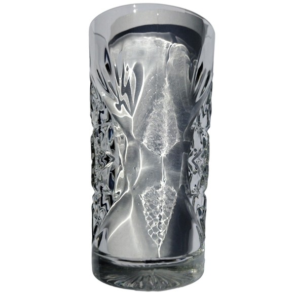 Vintage Libbey Hobstar Highball Tumbler Clear Glass 16oz - Picture 11 of 12